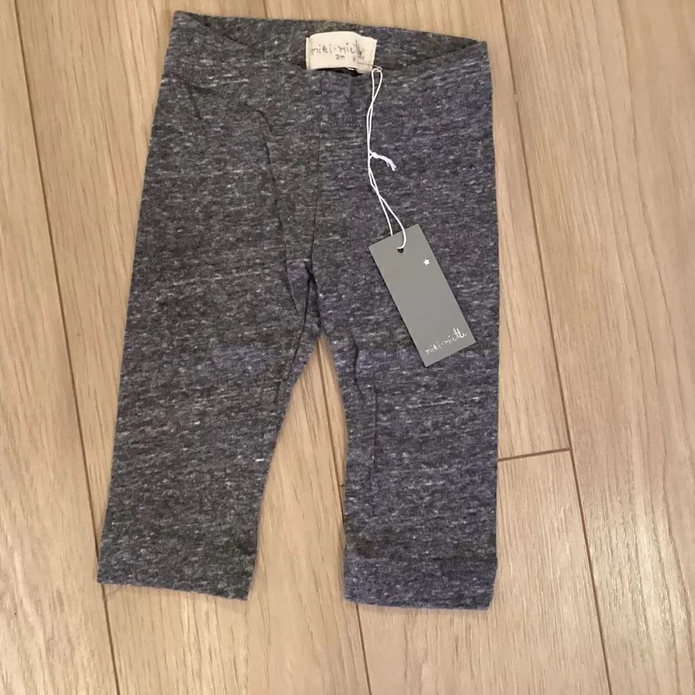 NWT Miki Miette Brand Grey Pants in Baby Size 3 Months